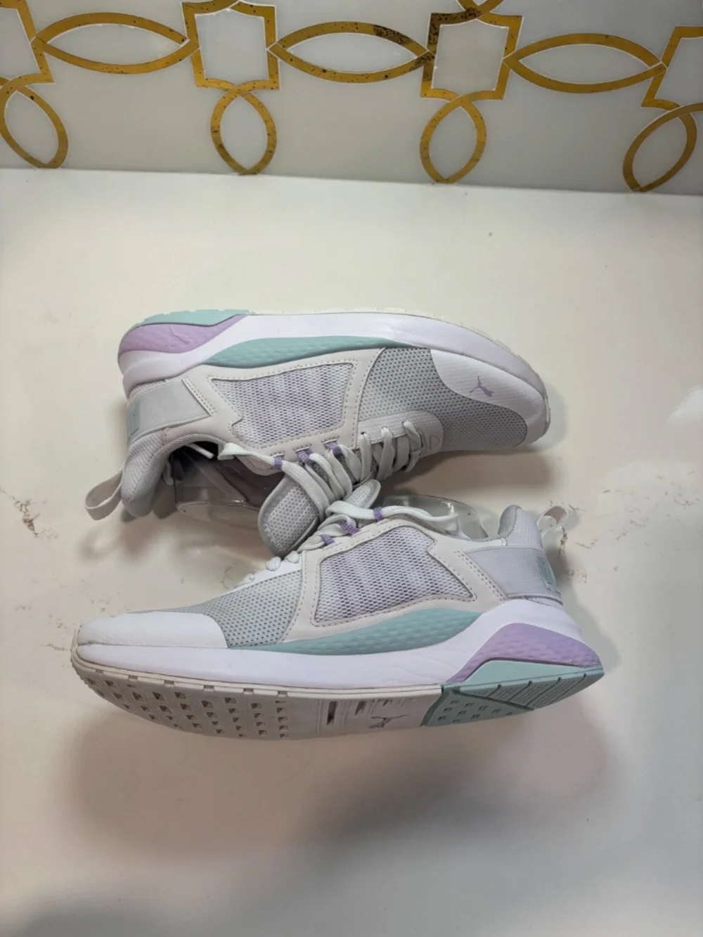 Puma Anzarun Running Shoes Women's 8.5 White Glow Light Lavender 374255-22